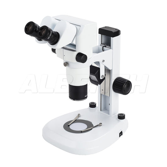 Albenth 8X-50X Infinity Parallel Binocular Stereo Microscope Track Stand Microscopes