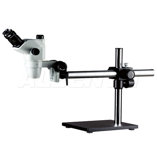 Albenth 0.67x-4.5x WF10X/22mm Trinocular Boom stand stereo microscope, 45 inclined 360 rotatable head