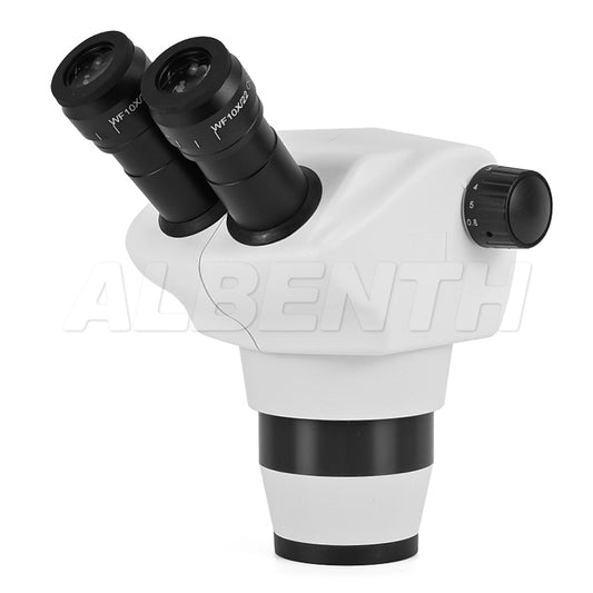 Albenth 8X-50X Binocular Stereo Zoom Microscope Head works with 76mm Focus mount