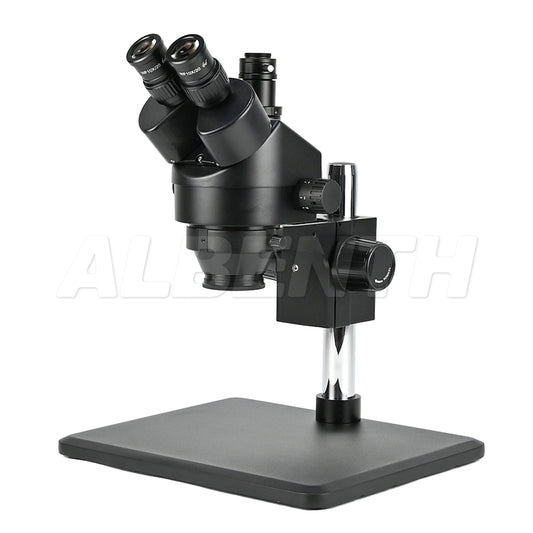 Albenth 7X-45X Greenough Opticl Zoom Trinocular Stereo Microscope With Big Working Stage stereoscopic microscope