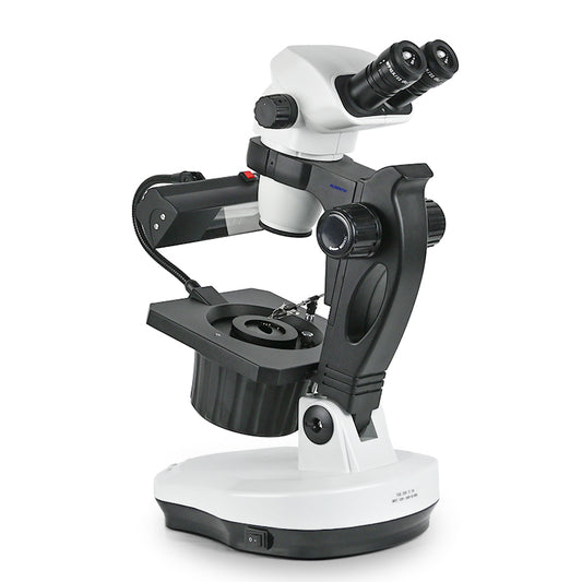 Albenth 6.7X-45X Magnification Professional Advanced Jewel Gem Zoom Binocular Stereo Microscope on Track Stand