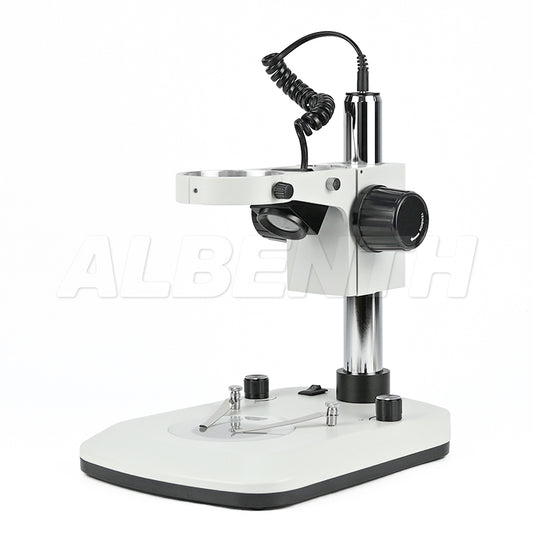 Albenth VL5L Microscope Table Stand 76mm Focusing Rack Top and Bottom LED Light (Separate Dimmable)