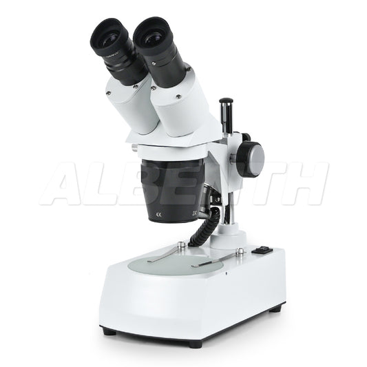 Albenth 20X 40X Binocular Stereo Microscope Small Portable Microscope With Top Bottom LED Light