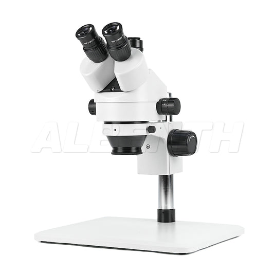 Albenth 7-45X Trinocular Zoom Stereo Microscope with Super Large Stand