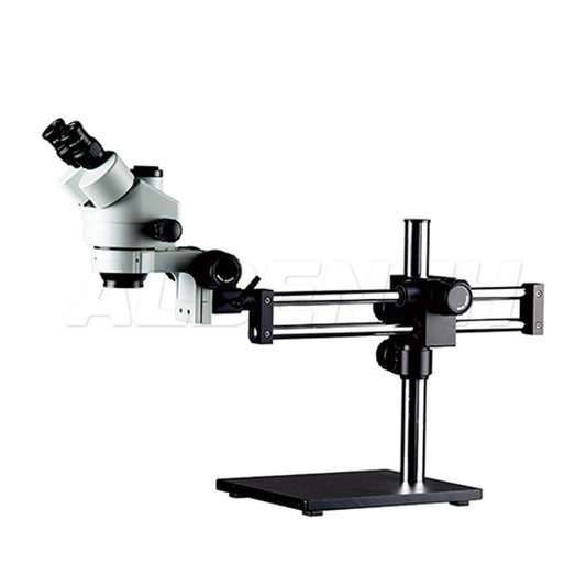Albenth Trinocular Boom stand zoom stereo microscope, 420mm Horizontal moving