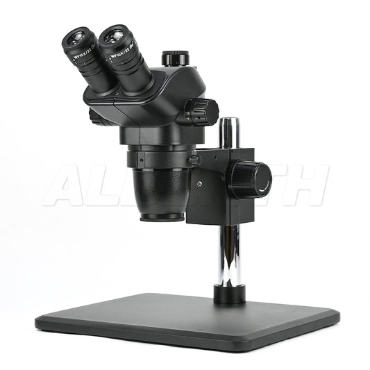 Albenth 6.7X-45X Trinocular Black Zoom Stereo Microscope with Super Large Stand
