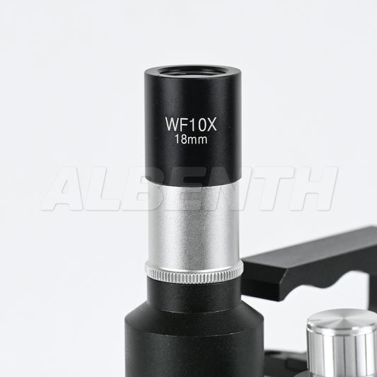 Albenth 40X-400X Hand Held Portable Metallurgical Microscope With Plan achromatic Metallurgical objective Adjustable LED Light