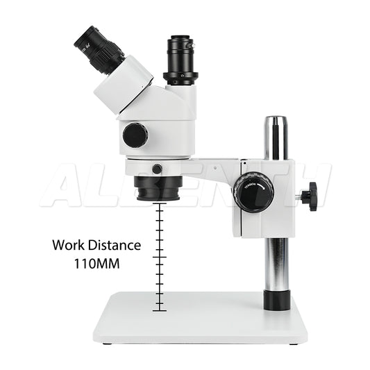Trinocular Stereo Microscope 7-45X Zoom Wide Field 100mm Working Distance for Phone Repair