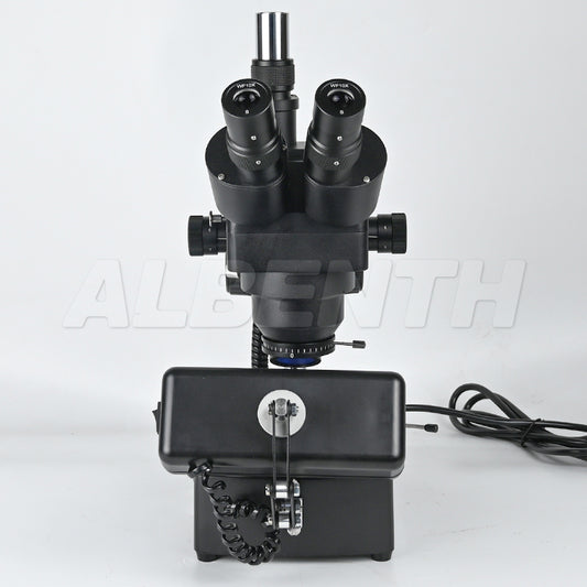 Albenth 10X-40X Jewelry Gem Trinocular Stereo Microscope With Polarizer, Analyzer