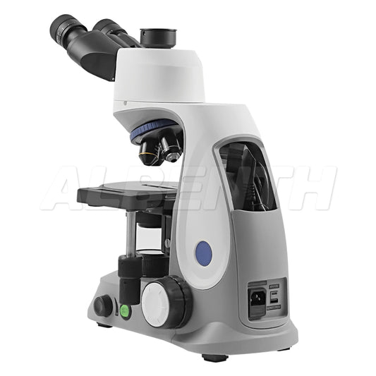 Albenth 40X-1000X Trinocular Infinity Plan Achromatic Compound Biological Microscope With Display Screen For Clinical Laboratory