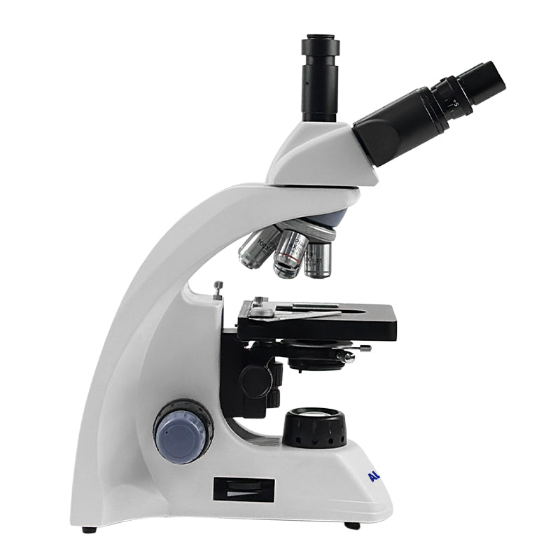 Albenth 40X-1000X Trinocular Biological Microscopes With 3W LED, Abbe Condenser, Double Layer Mechanical Stage Albenth 40X-1000X Trinocular Biological Microscopes With 3W LED, Abbe Condenser, Double Layer Mechanical Stage