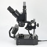 Albenth 10X-40X Jewelry Gem Trinocular Stereo Microscope on Pillar Stand Albenth 10X-40X Jewelry Gem Trinocular Stereo Microscope on Pillar Stand