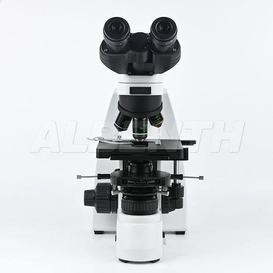 Albenth 10X-1000X Trinocular Plan Phase Phase Contrast Microscope with N.A.1.25 Phase Contrast turret condenser