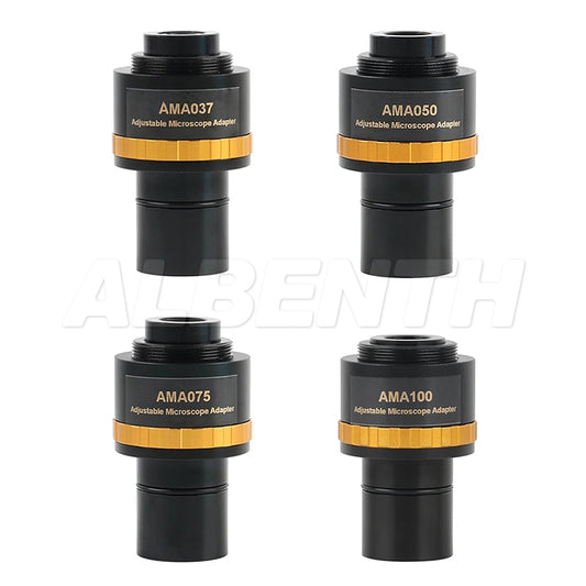 AMA037 0.37X 0.5X 0.75X 1X Focusable Microscope Eyepiece C-Mount Adapter Lens to 23.2mm Interface For Video Microscope Camera