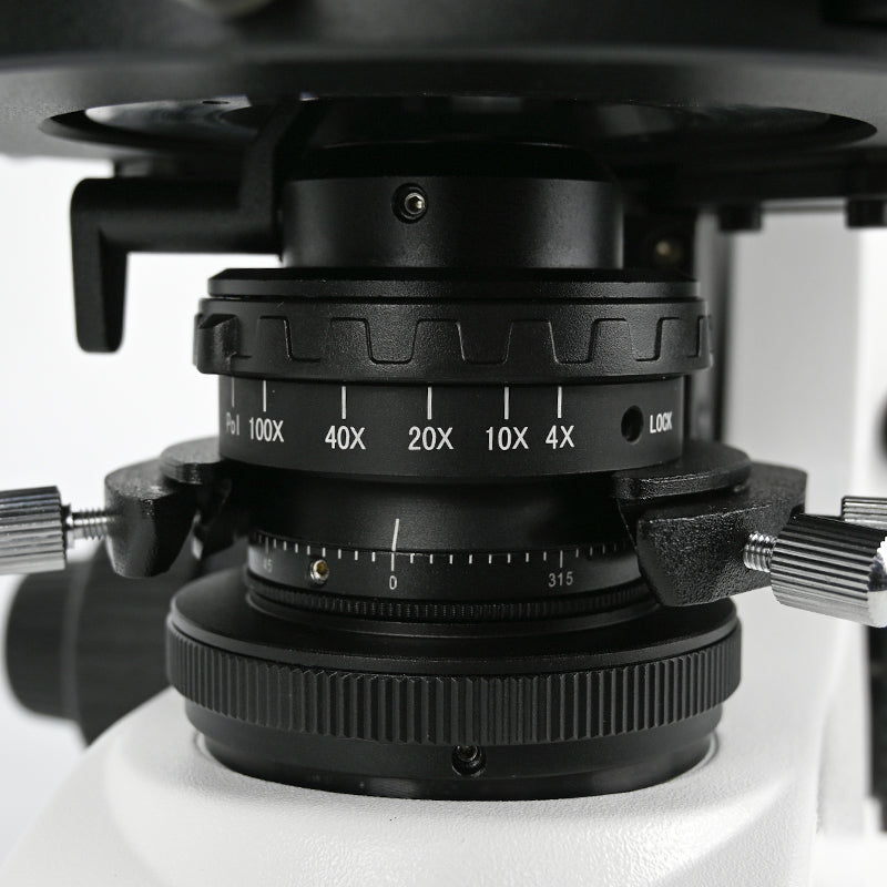 Albenth 40X-500X Trinocular Polarizing Microscope With LED Transmitting Reflecting Illumination Albenth 40X-500X Trinocular Polarizing Microscope With LED Transmitting Reflecting Illumination