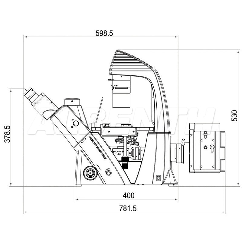 Albenth Inverted Biological Microscope for Laboratory Observation and Cultivation for Cell Tissue Albenth Inverted Biological Microscope for Laboratory Observation and Cultivation for Cell Tissue