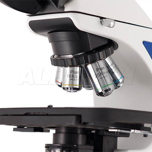 Microscopio compuesto de binoculares de 40x-2500x infinito de laboratorio con iluminador Kohler