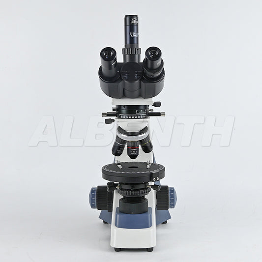 Albenth 40X-1000X Trinocular Polarizing Microscope