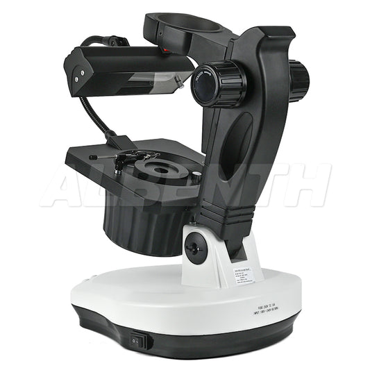Albenth Professional Gemology Microscope Stand with Reflected 7W Fluorescent Lamp