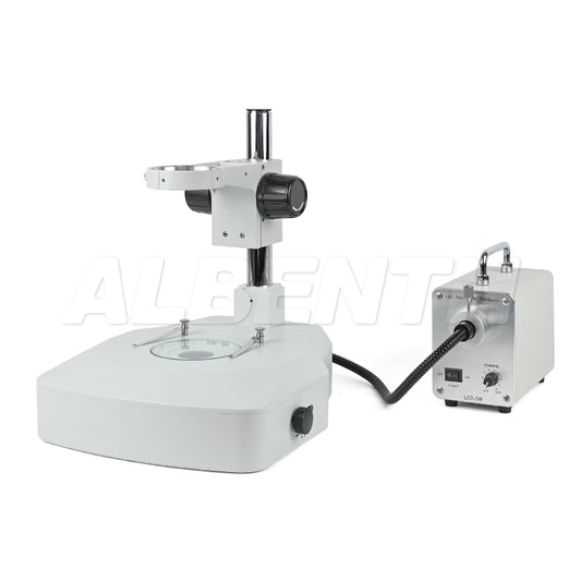 VL-2FLS Brightfield And Darkfield Diascopic 5W Fiber Diascopic Illumination Microscope Stand With 360° Rotating Mirror