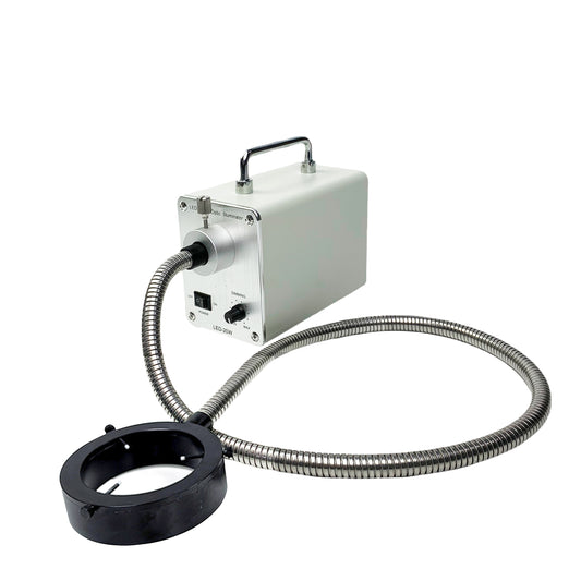 Albenth 20W Fiber Optic Microscope O-Ring Light Illuminator with Inner diameter 82-85mm