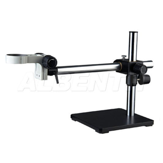 Single Arm Boom Stand with Heavy-duty base- 76mm Focus Block for Stereo Microscopes 76mm Focus Block