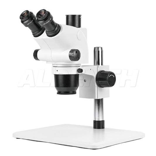 Albenth 6.5X-65X Stereo Trinocular Microscope with Super Large Microscope Table Stand