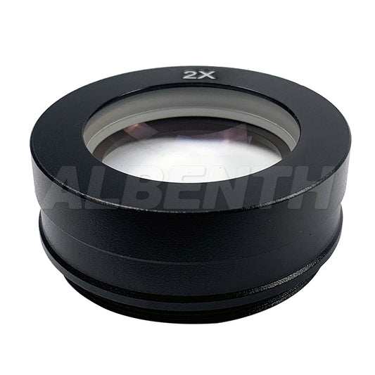 Albenth 2X Auxiliary Lens for 0.7X-5.0X Single Zoom Lens Stereo Microscopes