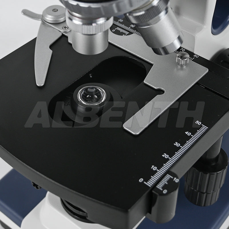 SWIFT SW350T Trinocular Compound Microscope SW350T, 40X-2500X Magnification With 2MP/4MP 10.1'' LCD Microscope Camera Siedentopf Head, Research-Grade, Two-Layer Mechanical Stage