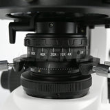 Albenth 40X-400X Transmitting Polarizing Trinocular Microscope Revolving Round Stage Halogen Illumination