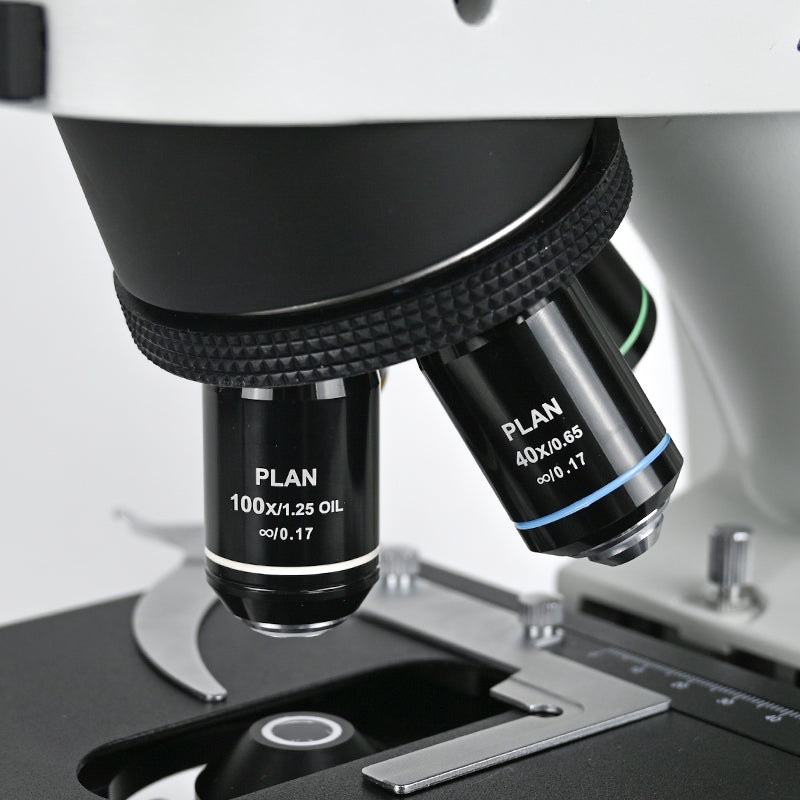 Albenth 40X-1000X Professional Infinity Plan Achromatic Objective Trinocular Research Level Biological Microscope