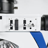 Albenth 40X-400X Transmitting Reflecting Polarizing Trinocular Microscope With Revolving Round Stage LED Illumination