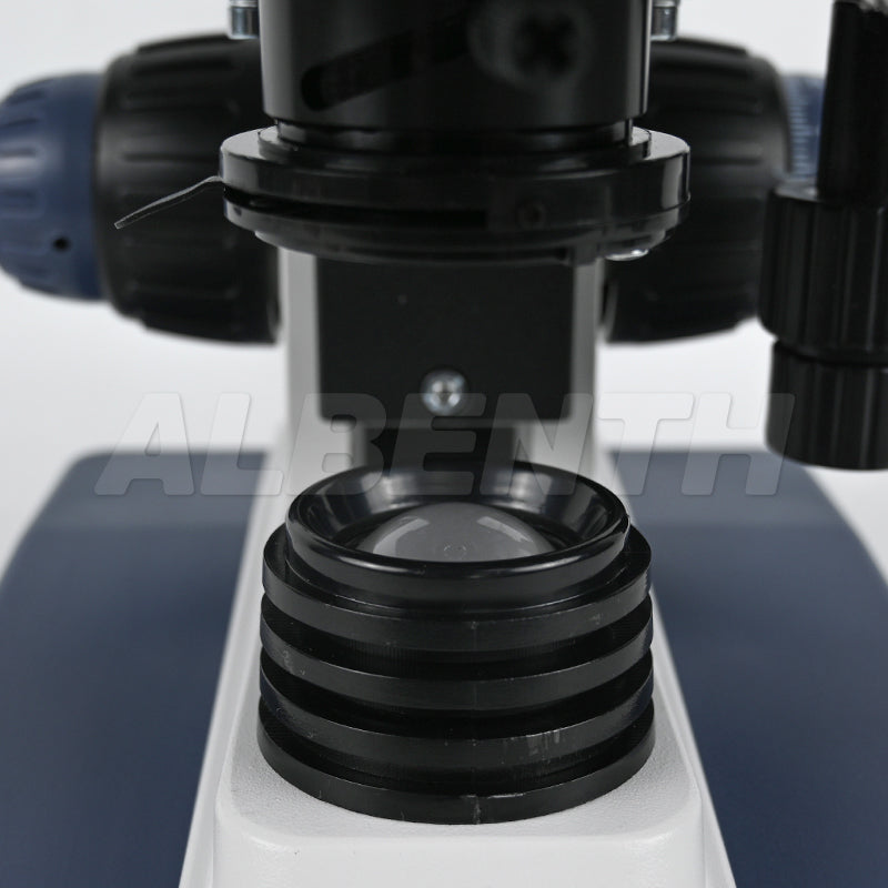 SWIFT SW350T Trinocular Compound Microscope SW350T, 40X-2500X Magnification With 2MP/4MP 10.1'' LCD Microscope Camera Siedentopf Head, Research-Grade, Two-Layer Mechanical Stage