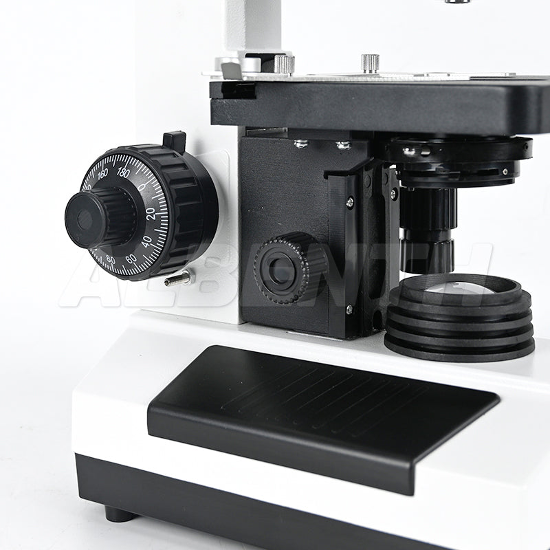 Albenth 40X-1600X Trinocular Biological Achromatic Microscope With Double Layer Mechanical Stage 1W LED Light, 1X Camera Adapter