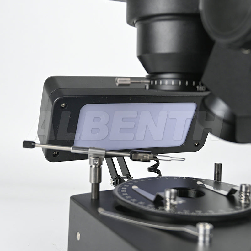 Albenth 10X-40X Jewelry Gem Trinocular Stereo Microscope With Polarizer, Analyzer