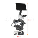 Albenth 6.5X-65X Trinocular Professional Jewelry Gemological Microscopes, With 4K 13.3'' LCD WiFi, HDMI, USB Microscope Camera