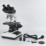 Albenth 40X-1600X Plan Biological Compound Binocular Microscope with LED Illumination