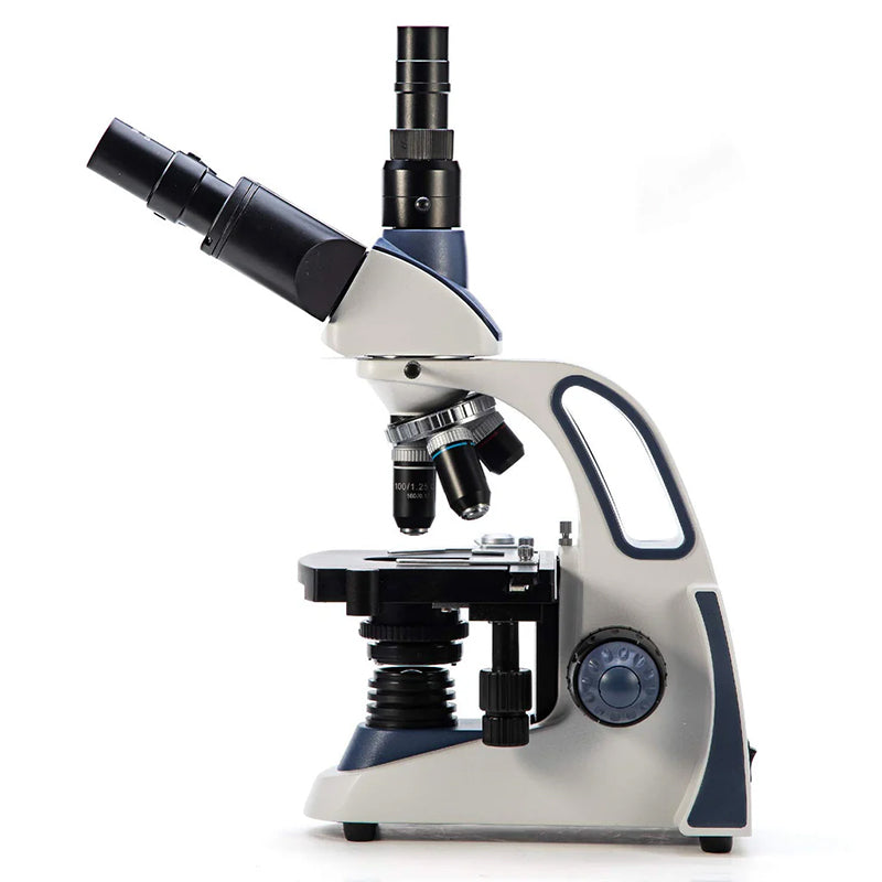 Swift SW380T 40X-2500X Magnification, Siedentopf Head, Research-Grade Trinocular Microscope Compound Lab with Wide-Field 10X/25X Eyepieces, Mechanical Stage, Ultra-Precise Focusing
