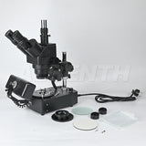 Albenth 10X-40X Jewelry Gem Trinocular Stereo Microscope With Polarizer, Analyzer