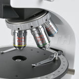 Albenth 40X-400X Transmitting Reflecting Polarizing Trinocular Microscope With Revolving Round Stage LED Illumination