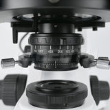 Albenth 40X-400X Transmitting Reflecting Polarizing Trinocular Microscope With Revolving Round Stage LED Illumination