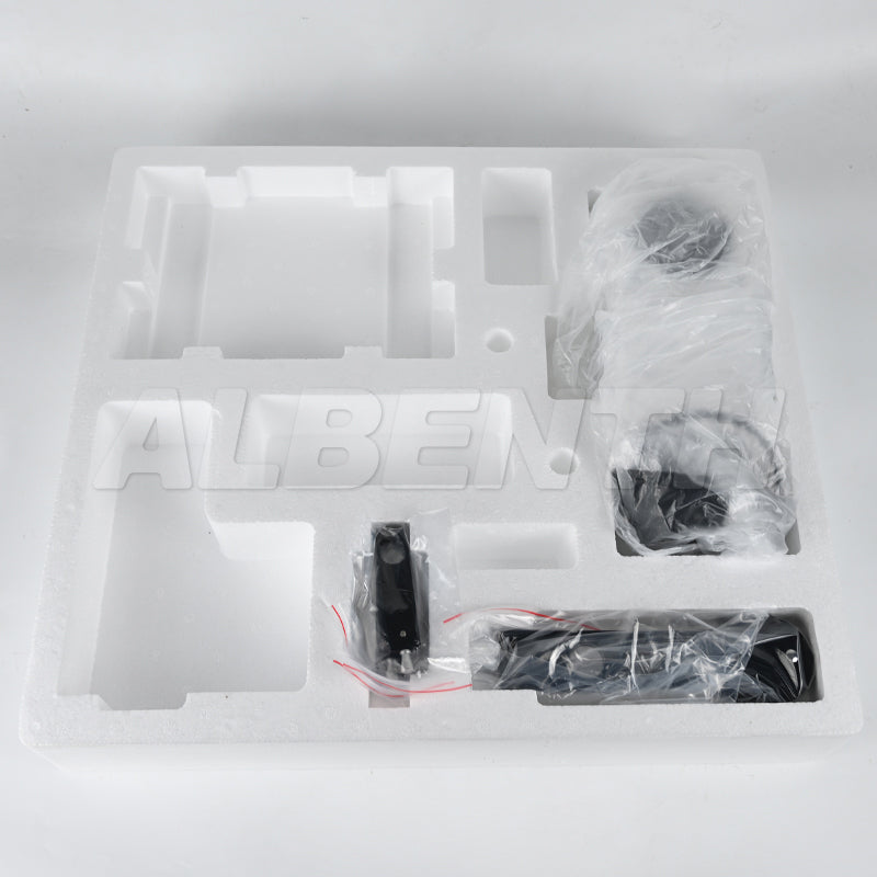 Albenth 40X-400X Transmitting Reflecting Polarizing Trinocular Microscope With Revolving Round Stage LED Illumination
