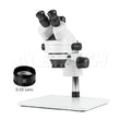 Microscopio stereo zoom trinoculare 7-45x con supporto super grande