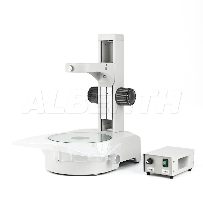 Rotating Microscope Sample Holder Track Stand Microscope With 360° Rotating Mirror, 76mm Coarse Focus Ra ...