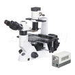 Inverted Fluorescence Infinity Phase Contrast Biological Trinocular Compound Microscope 40X-400X Magnification With 100W Mercury Lamp 6V30W Halogen Lamp