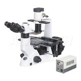 Inverted Fluorescence Infinity Phase Contrast Biological Trinocular Compound Microscope 40X-400X Magnification With 100W Mercury Lamp 6V30W Halogen Lamp