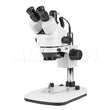 Microscopio stereo del supporto del montaggio trinoculare 7x-45x Trinocular con luci a LED superiore e inferiore