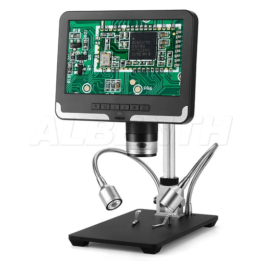 Microscopio dello schermo da 7 '' dello schermo per la riparazione dell'orologio del telefono (colore nero)