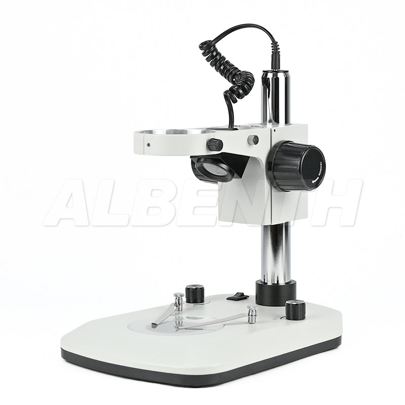 Albenth VL5L Microscope Table Stand 76mm Focusing Rack Top and Bottom LED Light (Separate Dimmable)
