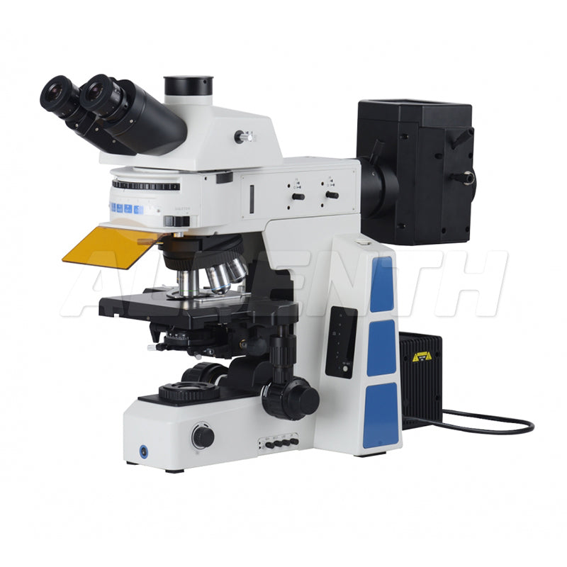 40X-1000X Lab Biological Fluorescence Microscope With Apochromatic Fluorescence Objective, 12V/100W Halogen Lamp, 100W Mercury Lamp